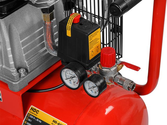 Image 5 Air compressor HDC HD-A051 belt drive