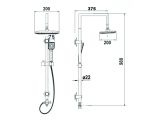 Watch image 5 Shower stand, black, AV Engineering