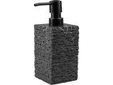 Soap dispenser STONEWAVE, black, PERFECTO LINEA