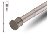 Shower rod, aluminum, sliding, 2.0 m, satin nickel, PERFECTO LINEA