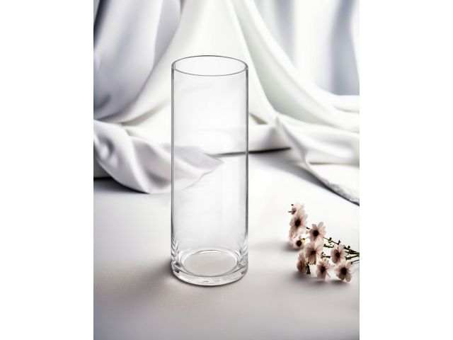 Image 4 Flower vase, glass, 35х12 cm., series Crystal, PERFECTO LINEA