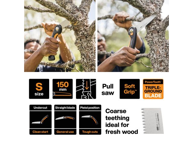 Image 4 Fiskars Plus Folding Saw SW68