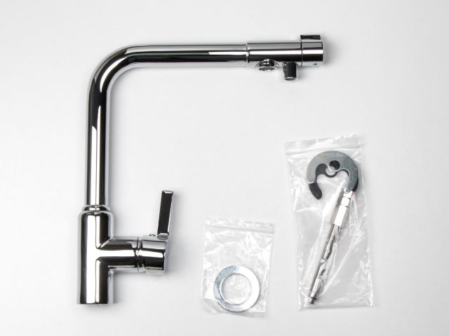 Image 4 One handle (D35) brass kitchen faucet with drinking water tap, DAR series, AV Engineering