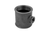 Tee reducing 2&quot; x 1 1/2&quot; black, AV Engineering