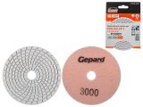 Flexible diamond polishing pad 100mm P3000 wet GEPARD