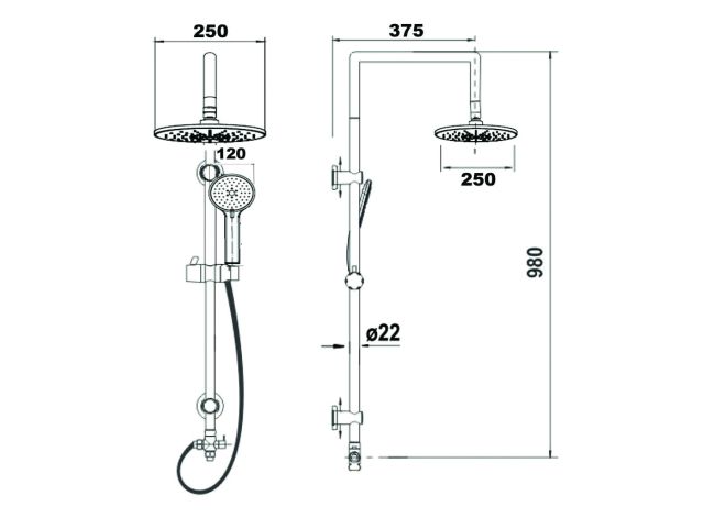 Image 2 Shower stand, AV Engineering
