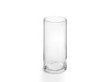 Flower vase, glass, 25х10 cm., series Crystal, PERFECTO LINEA