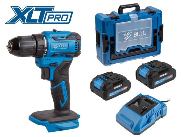 Cordless drill BULL SR 1804 SET Xcase
