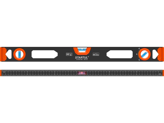 Image 1 Spirit level 600mm3 vials: 90° 180° 45° STARTUL MASTER