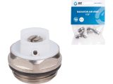 Radiator air vent 1/2&quot; with bleed plug valve, AV Engineering