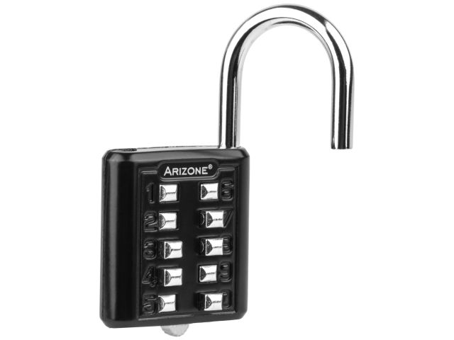 Image 3 Combination padlock, black, ARIZONE