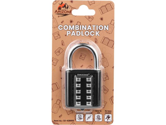 Image 4 Combination padlock, black, ARIZONE