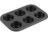 Watch image 1 Baking dish, rectangular, 6 muffins, 26.5x18.5x3 cm, non-stick cover, STARCOOK, PERFECTO LINEA