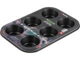Watch image 2 Baking dish, rectangular, 6 muffins, 26.5x18.5x3 cm, non-stick cover, STARCOOK, PERFECTO LINEA