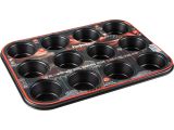 Baking dish, rectangular, 12 muffins, 35x26.5 cm, non-stick coating, CHEF, PERFECTO LINEA