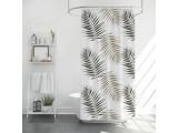 Shower curtain (12 rings included), 180x180 cm, Harmony, oasis, PERFECTO LINEA
