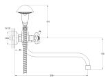 Watch image 4 Two handle bath faucet zinc (type I), series 430 ECONOCE