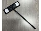 Microfiber flat mop, black, PERFECTO LINEA