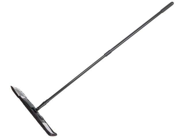 Microfiber flat mop, black, PERFECTO LINEA