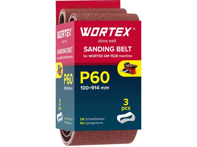 Sanding belt WORTEX 100x914 mm P60 endless for GM 1528
