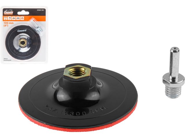 Image 1 Rubber adhesive disc hard 100mm 8mm-M14 GEPARD