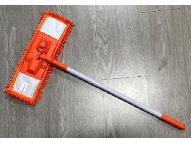 Chenille flat mop, orange, PERFECTO LINEA