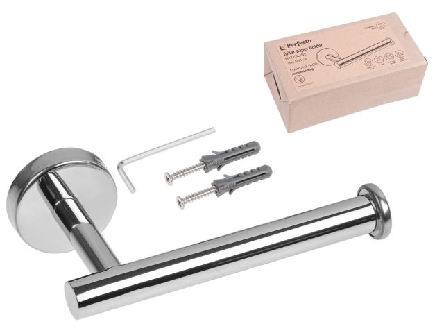 Toilet paper holder, WATERLINE, stainless steel, PERFECTO LINEA