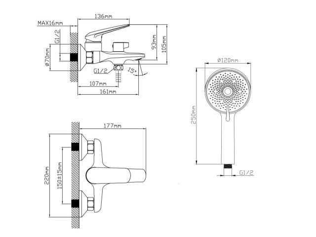 Image 2 Bath faucet brass D35, series POS AV Engineering