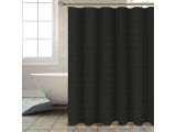 Shower curtain (12 rings included), 180x180 cm, Harmony, pearl black, PERFECTO LINEA