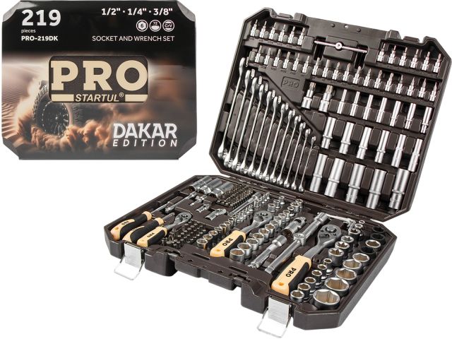 Socket and wrench set 219pcs PRO STARTUL DAKAR
