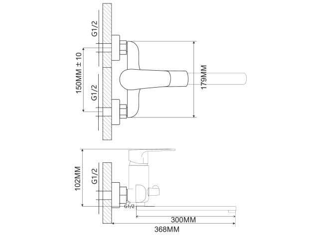 Image 2 Bath faucet zinc D35 black, series 260 ECONOCE