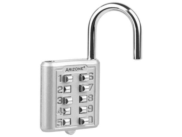 Image 3 Combination padlock, silver, ARIZONE