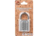 Watch image 4 Combination padlock, silver, ARIZONE