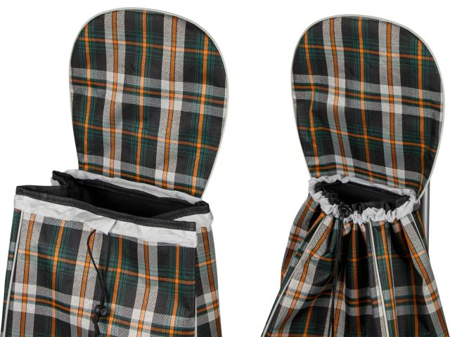 Image 3 Shopping trolley bag on wheels 30 kg, green, checkered, PERFECTO LINEA