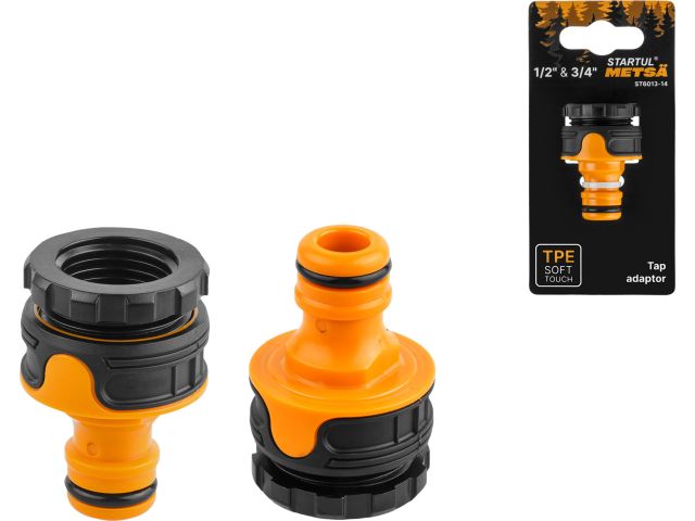 Image 1 Tap adaptor 1/2" and 3/4", TPE soft touch STARTUL METSA