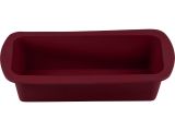 Baking mold, silicone, rectangular, 27 x 13.5 x 6 cm, BURGUNDY, PERFECTO LINEA
