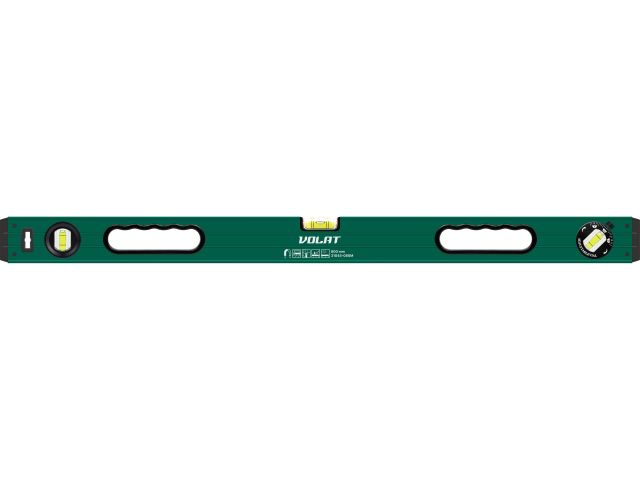 Spirit level 800mm 3 vials: 90° 180° 45° with magnets VOLAT