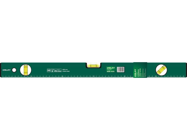 Image 1 Spirit level 600mm 3 vials: 90° 180° 45°  VOLAT