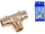 Tee 1/2&quot; m.-m.-m. with restrictor, AV Engineering