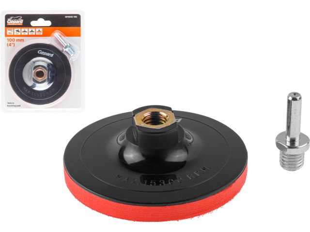 Image 1 Rubber adhesive disc soft 100mm 8mm-M14 GEPARD