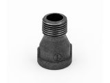 Male/Female adaptor 3/4&quot; f. x 1/2&quot; m. black, AV Engineering