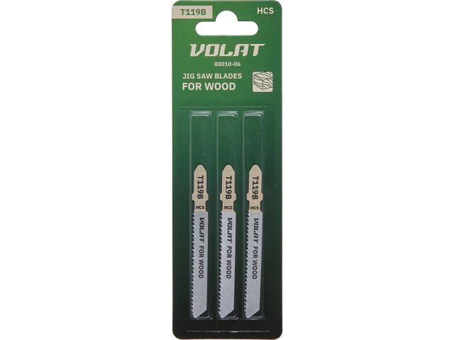 Jig saw blades for wood T119B 3pcs/set VOLAT