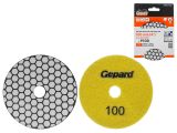 Flexible diamond polishing pad 100mm P100 dry GEPARD