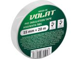 PVC insulation tape 15mmx20m white, 0,13mm thickness VOLAT