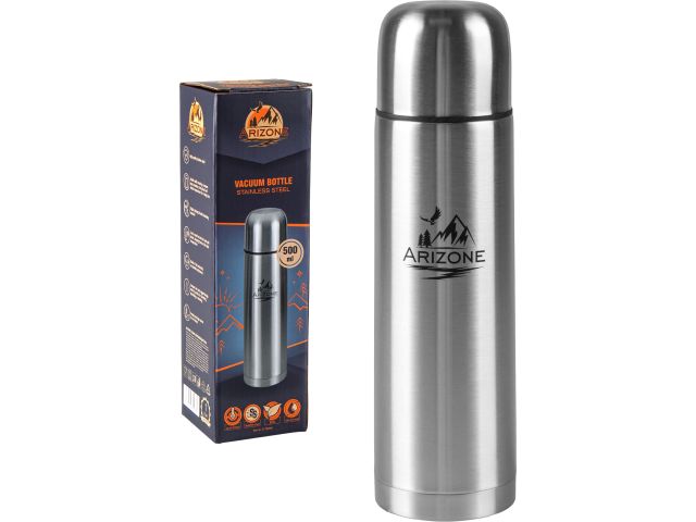 Vacuum bottle, 500 ml, stainless steel, ARIZONE