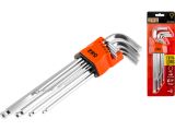 Hex wrench set 9pcs extra long type with ball PRO STARTUL