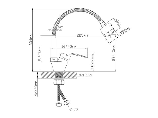 Image 4 Kitchen faucet brass D35, series SHU AV Engineering