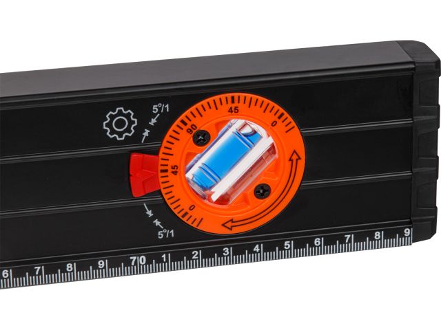Image 4 Spirit level 400mm 3 vials: 90° 180° 45° with magnets STARTUL PROFI