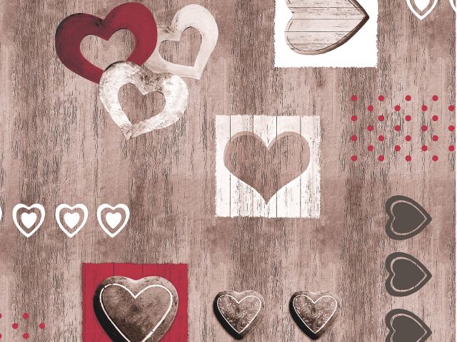 Table oilcloth, PVC-coated non-woven base, &quot;DECO&quot; collection, 1 linear meter, PERFECTO LINEA