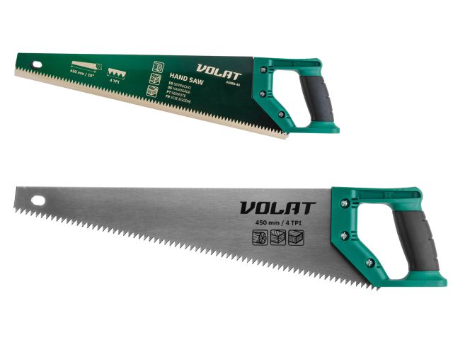 Hand saw for wood 450mm 4TPI ВОЛАТ